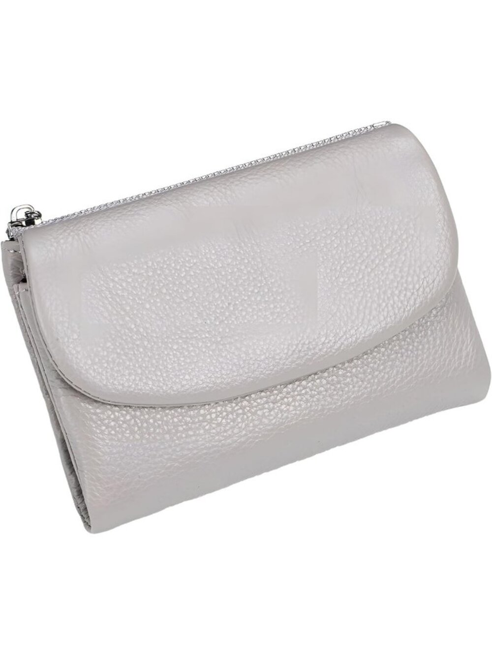 Unisex Genuine Leather Wallet - Compact Coin & Card Holder Clutch Bag, 5.3
